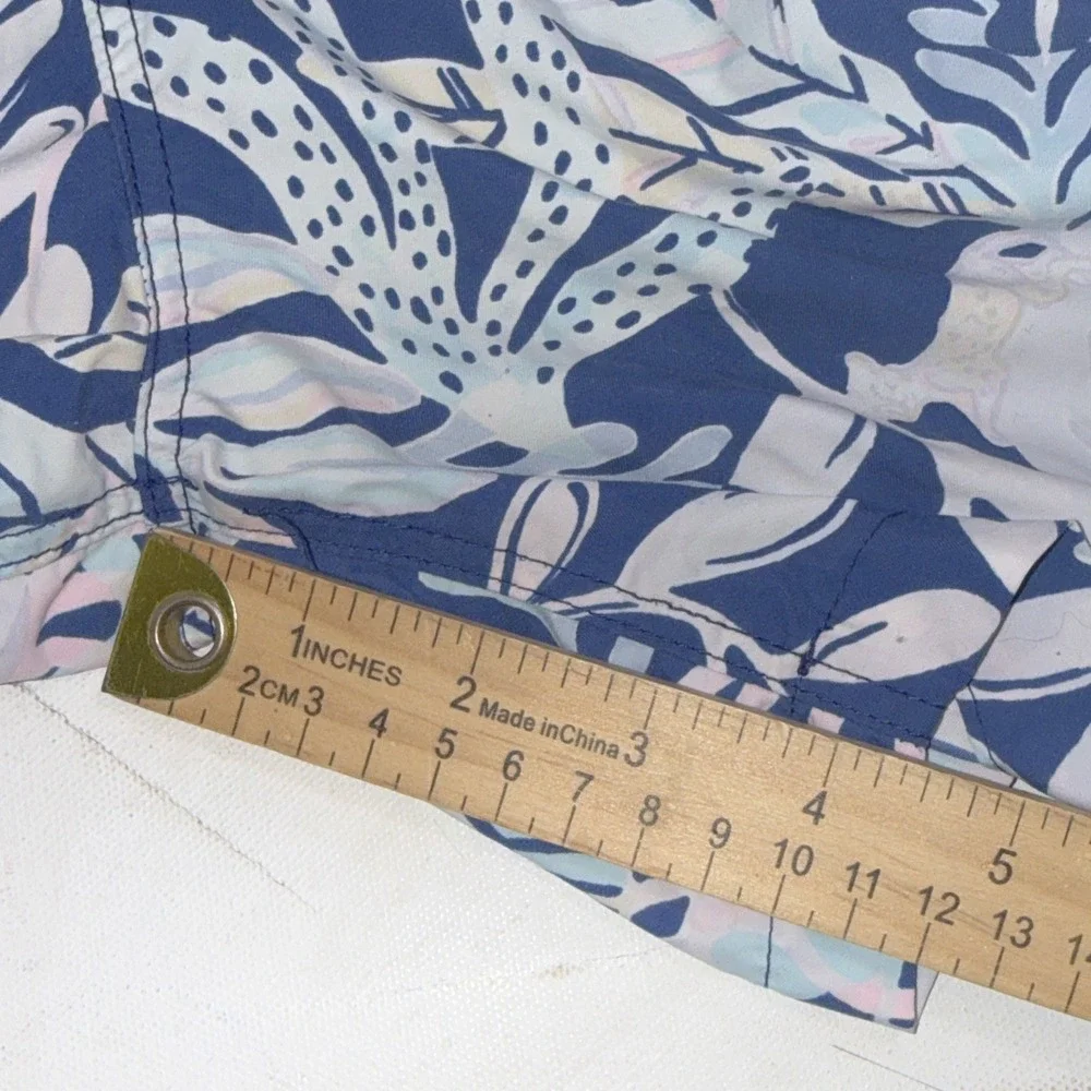Lilly Pulitzer Preppy Beach Floral‎ Tropical Matching Boys Capri Swim Trunks 6/7